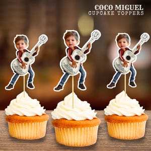 Coco Miguel Cupcake Topper | Día de los Muertos Party | Personalized Birthday Decor