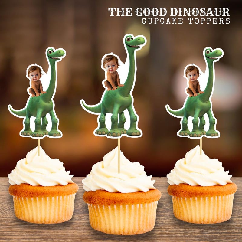 Dinosaur Cupcake Toppers - Etsy