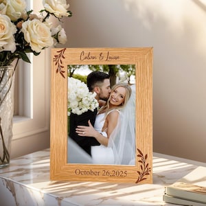 Cadre de mariage personnalisé, cadre photo, cadeau de fiançailles, cadres photo personnalisés, cadre photo de mariage, cadeau de mariage, décoration d&#39;intérieur, cadeau pour couple