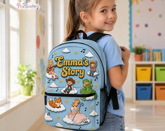 Personalized Toy Story Backpack, Its A Toy Story, Funny Toy School Bag, Toy Movie School Bag, Custom Name BackPack, Back To School Gift