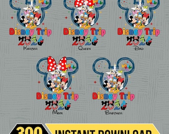 Bundle Disneyland 2026 Digital Download ,Family Trip 2026 Png,Family Vacation 2026,Magical Kingdom,Mouse Head Design,Holiday Trip Png