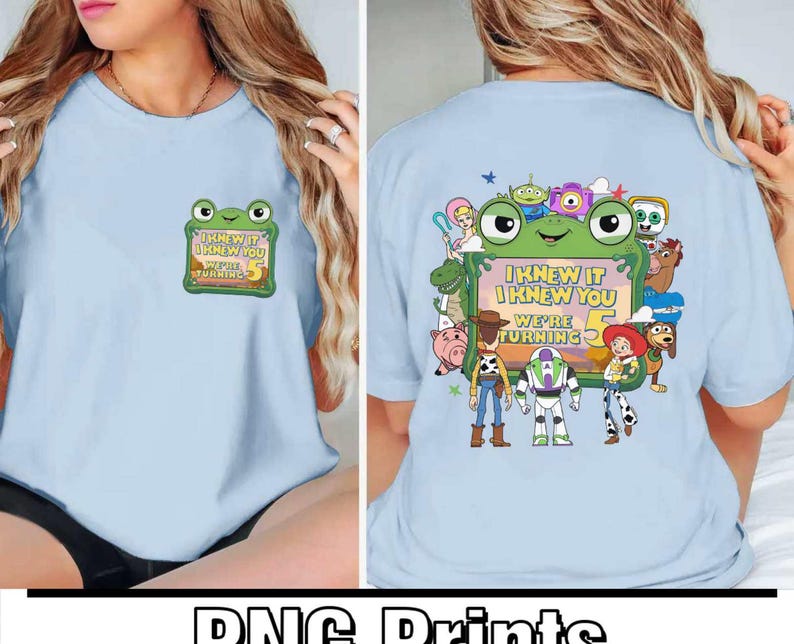 Personalized Toy Story Birthday PNG, Retro Toy Story 5 PNG Custom Design, Woody Buzz Jessie, Toy Story DisneyFamily Trip Digital Download image 2