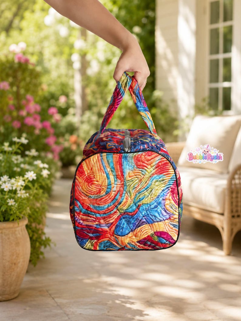 Jessie Toy Story Cowgirl Quilted Duffel, Disneyland Quilted Weekend Bag, Disneyland Toy Story Jessie Bag, Toy Story Family Trip Duffel Bag image 4