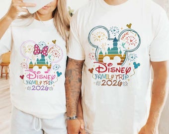 Personalized Family Disneytrip 2026 Shirt, Custom Family Trip Shirt, Family Vacation Shirt, Disneyland Holiday Trip 2026 Shirt