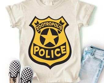 Zootopia Police Department Shirt, Judy Hopps and Nick Wilde Gary De'Snake Tee, Zootropolis, Disneyland Family 2025 Trip Shirt