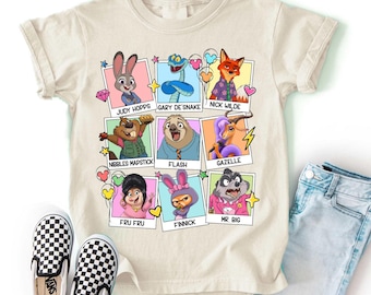 Zootopia 2 Shirt, Nick Wilde and Judy Hopps Gary DeSnake Tee, Animal Kingdom Shirt, Zootopia Characters Shirts, DisneyFamily Trip Shirt