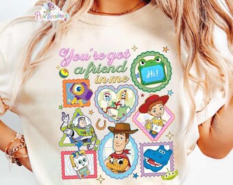 You'Ve Got A Friend In Me Comfort Colors Tee, Woody Buzz Etch Lenny Mr Spell Shirt, Family Vacation 2026 Trip, Pixar Toy Story 5 T-Shirt