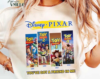 You've Got A Friend In Me Toy Story Shirt, Toy Story Characters Tee, Disneyland Trip Shirt, Family Matching Shirt, Disneyland Vacation Tee