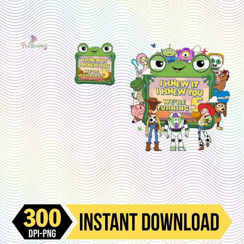 Personalized Toy Story Birthday PNG, Retro Toy Story 5 PNG Custom Design, Woody Buzz Jessie, Toy Story DisneyFamily Trip Digital Download image 4