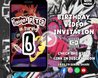 Spidey And His Amazing Friends Birthday Invitation Spidey Invitation Spidey Party Spidey And Friends Boy Invite EDITABLE Instant Digital