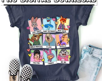 Zootopia 2 Shirt, Nick Wilde and Judy Hopps Gary DeSnake Tee, Animal Kingdom Shirt, Zootopia Characters Shirts, DisneyFamily Trip Shirt