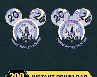 Disneyland 2026 PNG Digital Download , Minnie Png, Family Trip 2026 Png, Family Vacation 2026, Mouse PNG, Mickey Minnie Couple Download
