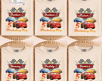 Lightning Mcqueen Birthday Boy Shirt, Cars Pit Crew Birthday Boy Shirt, Cars Birthday Kid, Disneyland Race Car Birthday Shirt