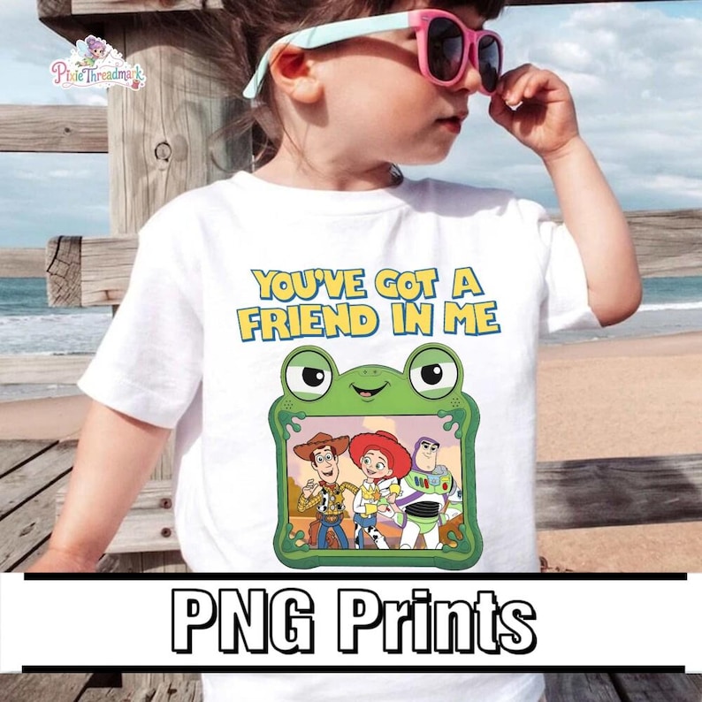 Toy Story Png, Gift For Music Fan, Retro Toy Friends Png, Nostalgic Toy Story 5 Inspired Png, Vintage Cartoon PNG Download image 2
