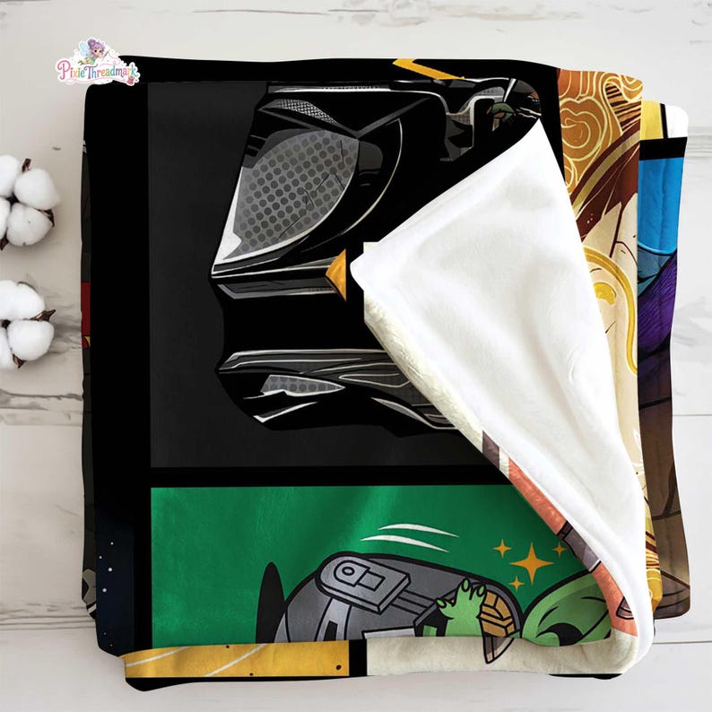 Baby Yoda Blanket | Baby Yoda Quilt | Magic Kingdom Blanket | The Mandalorian Baby Yoda Blanket | Birthday Gift image 4