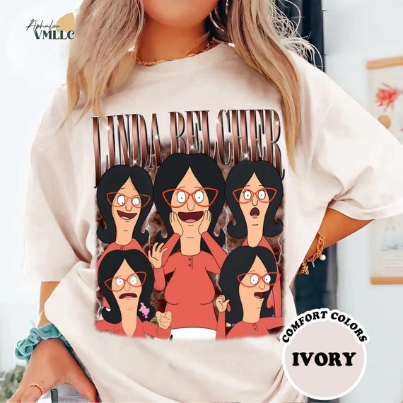 Linda Belcher Vintage 90s Rap Shirt, Bob's Burgers Vintage 90s Comfort Tee, Linda Belcher Graphic Shirt, Retro Bob's Burgers Fan Tee