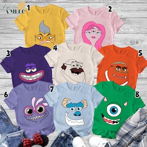Monsters Incs Halloween Costume Shirt, Monsters Incs Family Group Shirt, Monsters University, Matching Family Costume, Halloween Party
