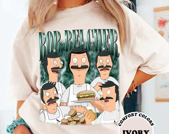 Bob Belcher Vintage 90s Rap Shirt, Bob's Burgers Vintage 90s Comfort Tee, Bob Belcher Graphic Shirt, Retro Bob's Burgers Fan Tee