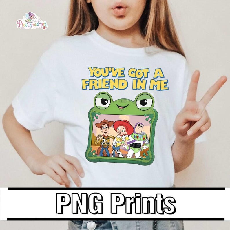 Toy Story Png, Gift For Music Fan, Retro Toy Friends Png, Nostalgic Toy Story 5 Inspired Png, Vintage Cartoon PNG Download image 1