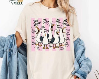 Personalized Nemo Seagull Teacher Comfort Colors Shirt, Funny Teacher Shirt, Teacher Appreciation Gift Funny Shirt, Nemo Teacher Gift