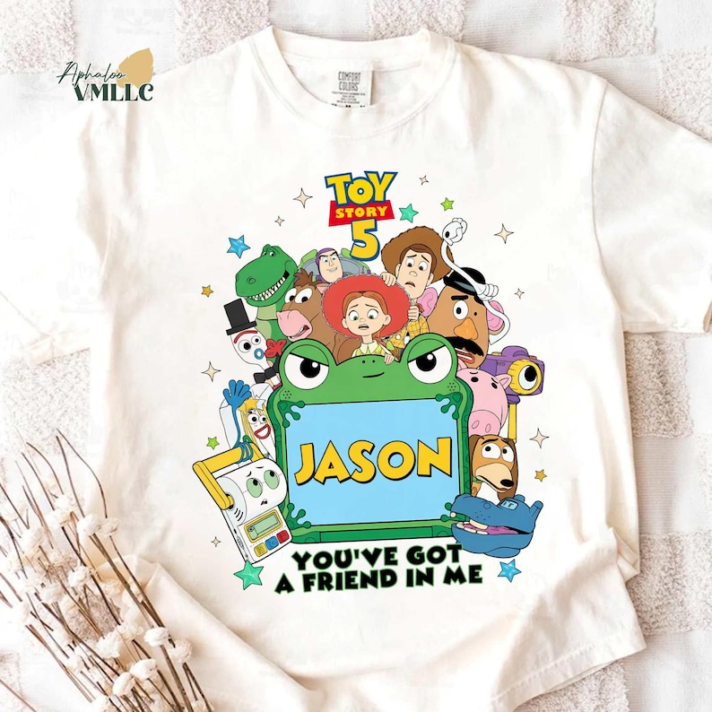 DisneyPixar Toy Story 5 Shirt, LilyPad Smarty Pans Buzz Lightyear, You've Got a Friend In Me Tee, DisneyPixar Fest, WDW Disneyland Girl Trip image 2