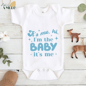 It&#39;s Me Hi I&#39;m the Baby It&#39;s Me Bodysuit, Baby Music Bodysuit, Funny Gift For Newborn, I&#39;m The Baby, Music Lover, Baby Announcement Outfits