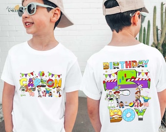 Personalized Toy Story Birthday Shirt, Woody Buzz Jessie Birthday T-shirt, Custom Birthday Boy Shirt, Toy Story Shirt, Family Birthday Shirt