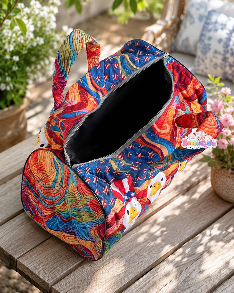 Jessie Toy Story Cowgirl Quilted Duffel, Disneyland Quilted Weekend Bag, Disneyland Toy Story Jessie Bag, Toy Story Family Trip Duffel Bag image 5