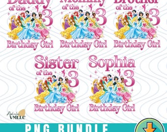 Personalized Disneyland Birthday Princess PNG Download, Disneyland Princess, Disneyland Birthday PNG, Princess Trip Digital, Magic Kingdom
