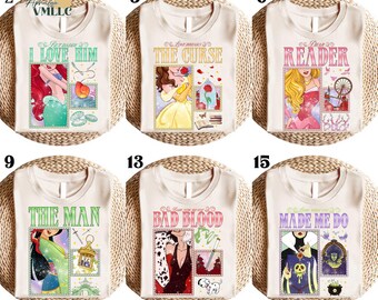 Musical Lyrical Disneyland Princess Shirt, Belle Ariel Elsa Cinderella, Magic Kingdom Magical Castle Tee, WaltDisney Girl Trip Gift