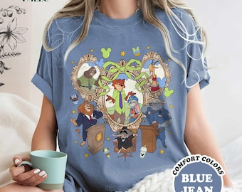 Zootopia Coquette Disneyland Shirt, DisneyWorld Zootopia Movie Tee, Nick Wilde, Judy Hopps, Gazelle, Flash, Yax, Disneyland Epcot Park Tee