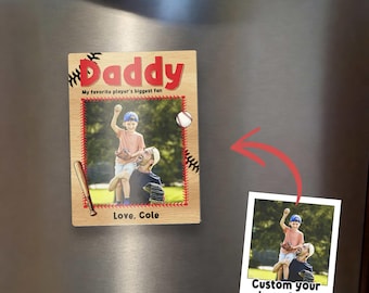 Father's Day Photo Frame: Fridge Magnet, fathers day gift, first fathers day, grandpa fathers day gift, fathers day gift for grandpa