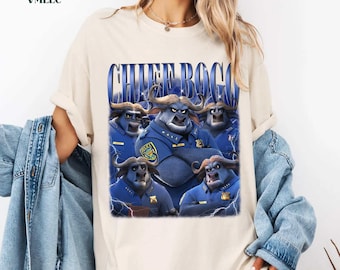 Chief Bogo Zootopia Character Shirt, Comfort Colors, Nick Wilde Judy Hopps Shirt, Disneyland Family Trip Shirt