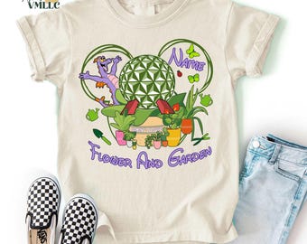 Custom Epcot Figment shirt, Epcot Flower And Garden Festival Shirt, Let The Magic Blossom, One Little Spark,Disneyland Family Matching Shirt