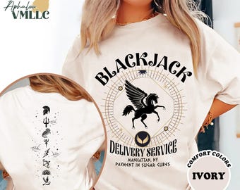 Percy Jackson Shirt, Blackjack Delivery Service, Greek Mythology Shirt, Camp Half Blood Tee, Book Lover Gift Shirt, Percy Jackson Shirt