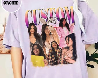 Custom Boyfriend Girlfriend Bootleg Vibe Photo Shirt, Personalized Comfort Colors Tee, Custom Your Own Bootleg Shirt, Boyfriend Photo Tee