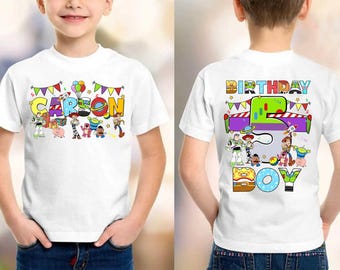 Custom Toy Story Birthday Boy Shirt, Toy Story Birthday Shirt, Woody Buzz Shirt, Disneytrip Shirt, Gift for Kids, Family Birthday Party