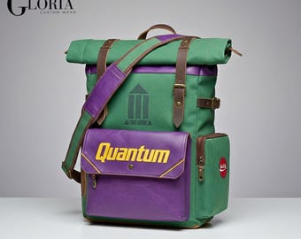 Quantum Bag | Cyberpunk Techwear Satchel | Futuristic Laptop Messenger Bag