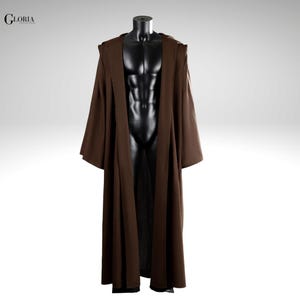 Costume Jedi fatto a mano: tunica e abito da cosplay di Obi-Wan Kenobi immagine 6