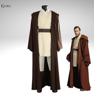 Star Wars Jedi Costume | Obi-Wan Kenobi Robe & Tunic Set | Handmade Jedi Cosplay Outfit | Custom Star Wars Costume