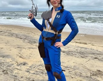 Fallout Vault Dweller | Women’s Post-Apocalyptic Jumpsuit with Belt