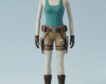 Lara Croft Inspired Costume | Tomb Raider Style Cosplay Outfit | Adventure Hero Costume