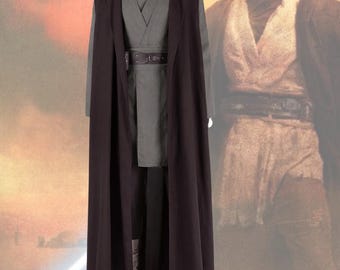 Obi Wan Kenobi Cosplay Costume: Handmade Jedi Robe & Tunic