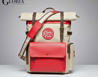 Nuka Cola Bag | Fallout Cosplay Prop Satchel | Wasteland Messenger LARP Gear
