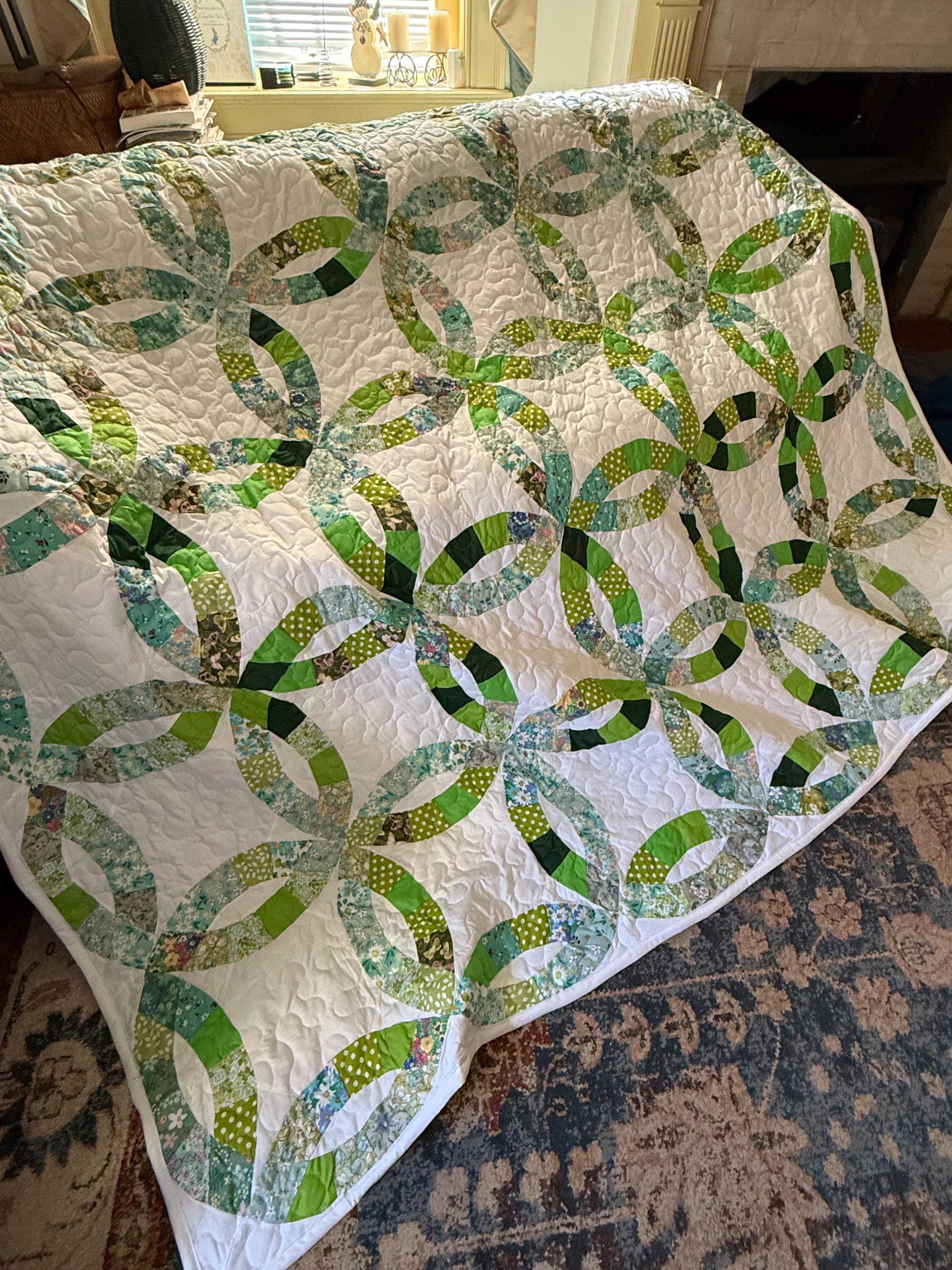 Alliance verte courtepointe double Queen size