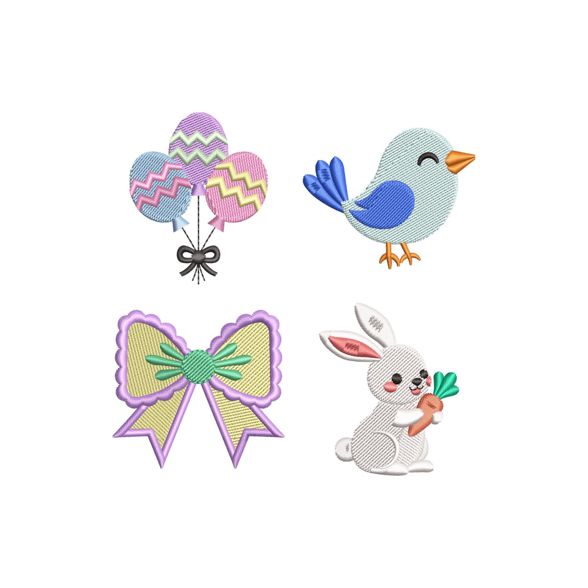 Mini Easter Embroidery Designs Bundle of 24 Baby Easter Machine ...