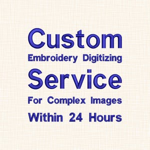 Custom Embroidery Design Service Complex Image Digitizing | Personalized Pattern| Machine Embroidery File