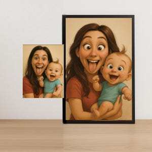 Custom Digital Couple Portrait | Romantic Pixar-Inspired Cartoon Style Anniversary Gift, Personalized Illustration for Lovers