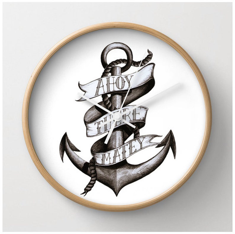 Freebird Anchor Wall Clock
