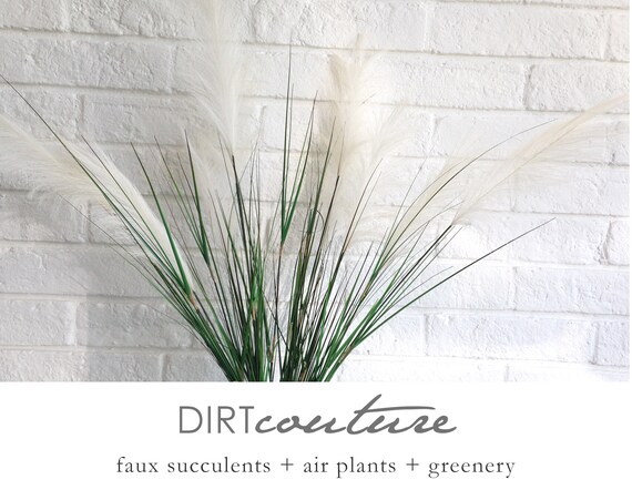 Pampas Grass Faux Artificial Pampas Grass Pampas Grass Etsy